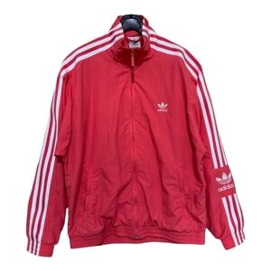Adidas Red and White Track Jacket Size S